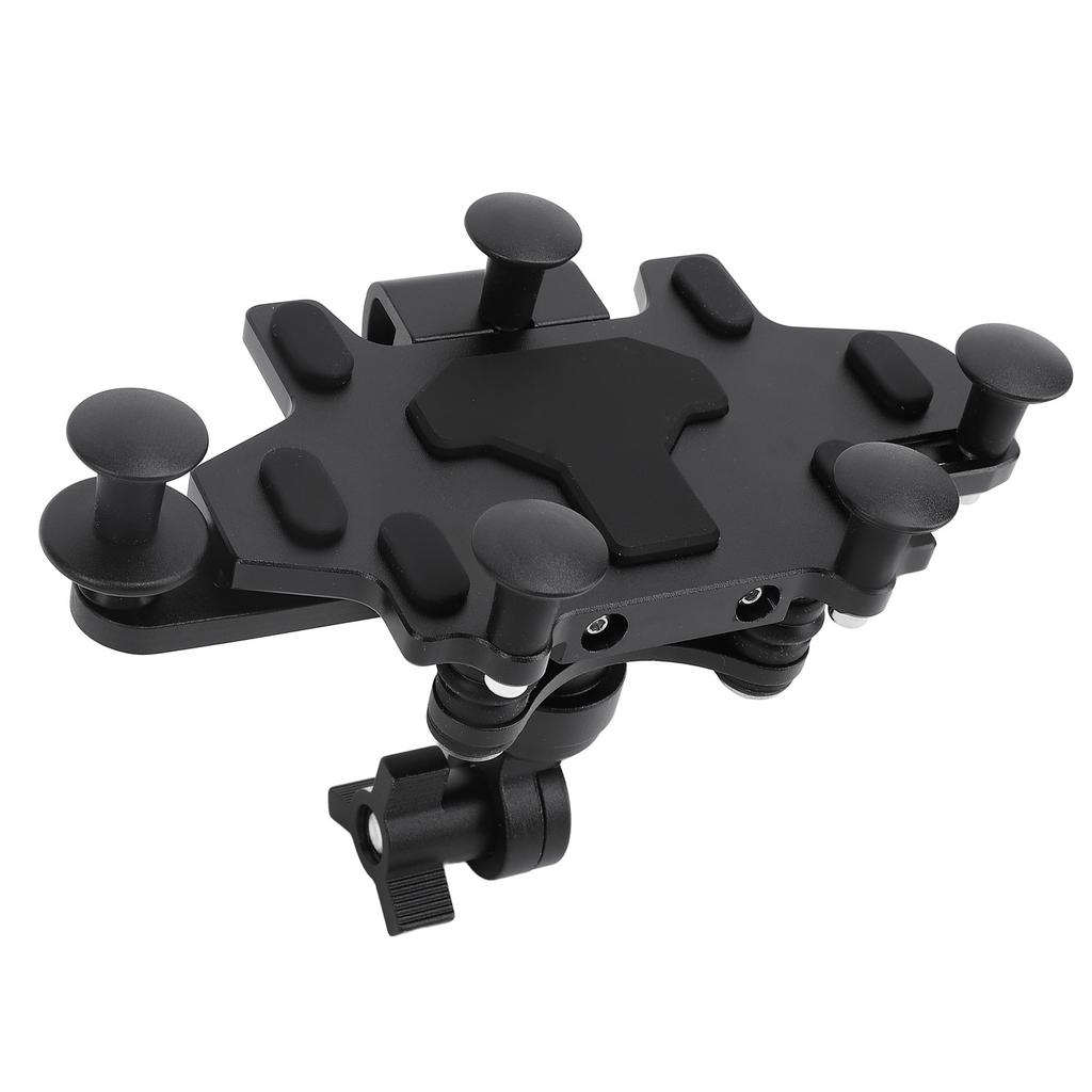 Handyhalterung Aluminiumlegierung Drehbar Stoßabsorbierendes Silikon 5-Klauen-Befestigung Handyhalter für