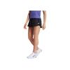 Adidas Logo Print Elastic Waist Three-Quarter Casual Shorts Women Shorts Black IV6093
