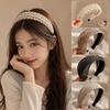 Elegant Wide Brim Hair Hoop Bohemian Style Hair Band High Quality Cross Knotted Headband  for Women