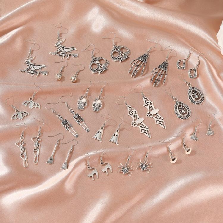 Ghost Skull Halloween Costume Accessories Hip Hop Ear Piercing Jewelry for Women