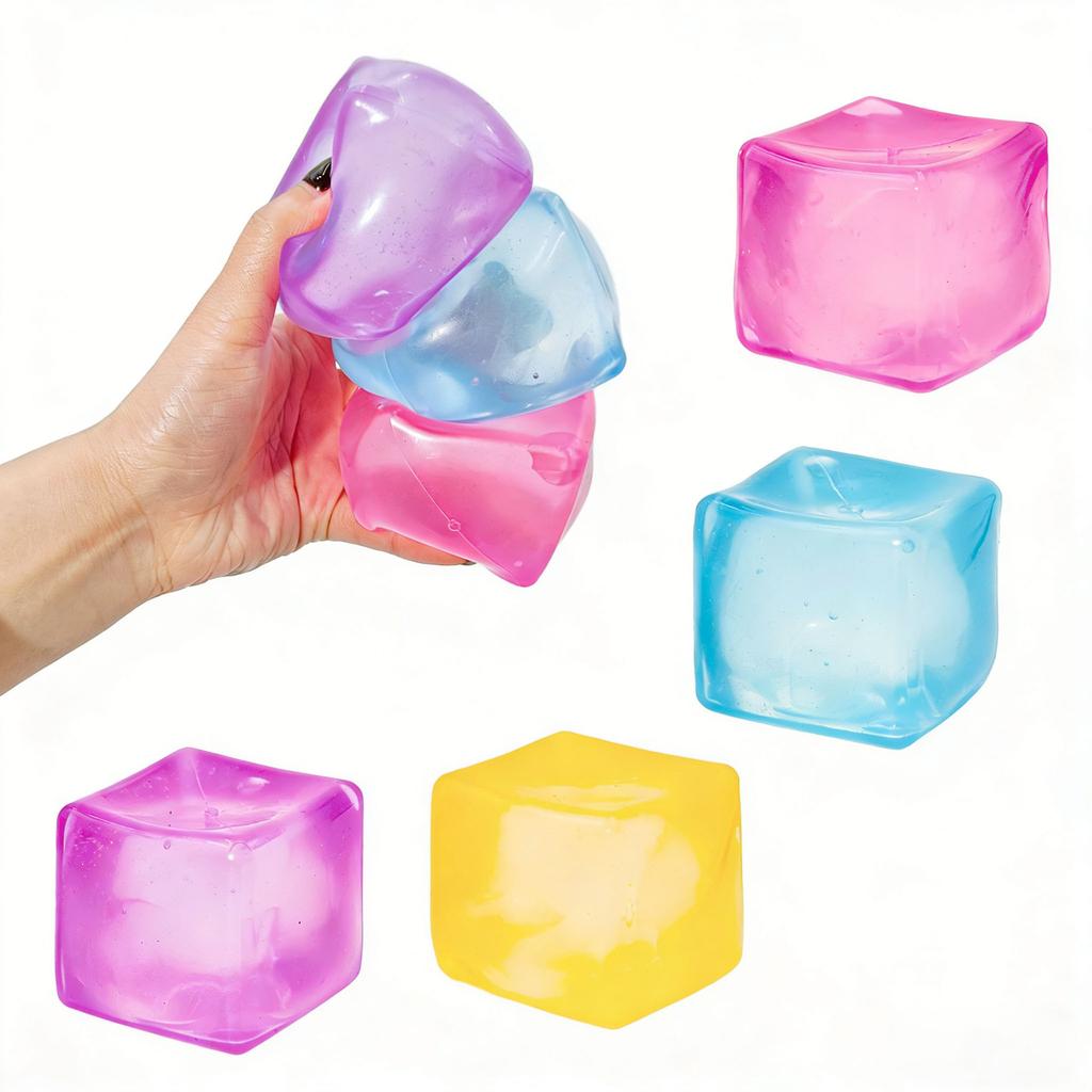 Mustbuy Squishy Stress Ball Squishies Squishy Toys Squishies Needoh Nice Cube Cheese Squishy Sensory Toys for Kids Stress