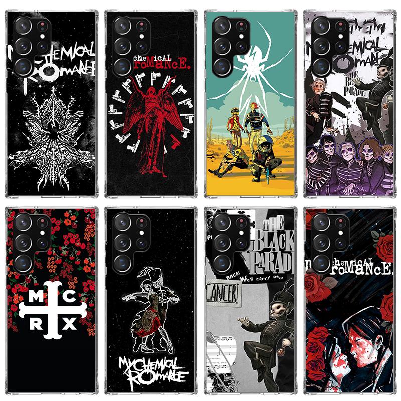 My Chemical Romance MCR Phone Case For Samsung Galaxy S26 S25 Edge S24 S23 Ultra S22 Plus S21 S20 FE Soft TPU Back Cover Funda G