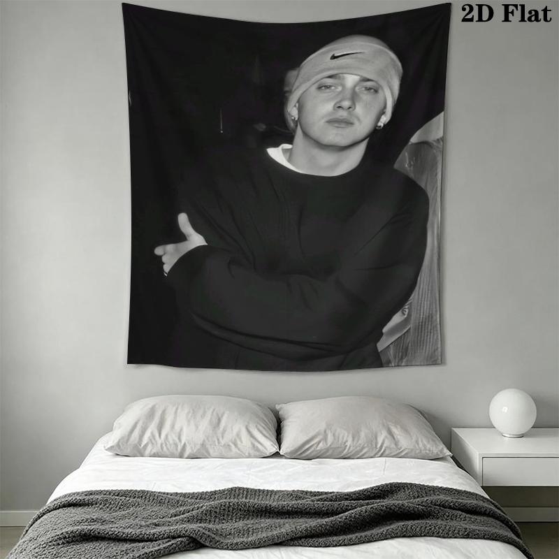 Eminem Wall Tapestry Aesthetic Wall Hanging Printed Fabric Blanket Decorative Tapestries for Bedroom Living Room Home Decor
