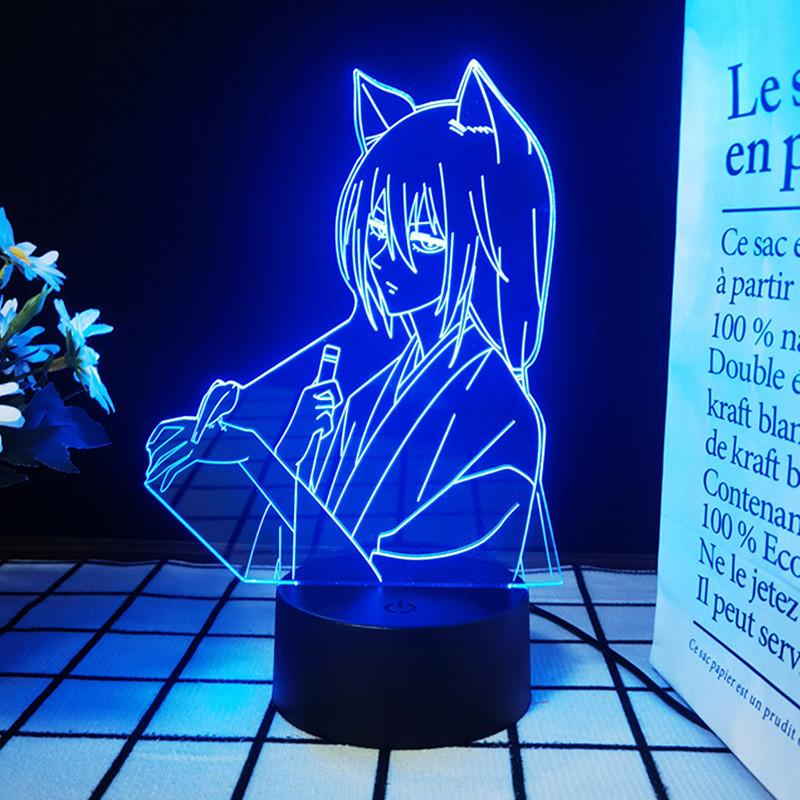 3d Led Light Kamisama Love Tomoe Figure Bedroom Decor Night Birthday Room Gift