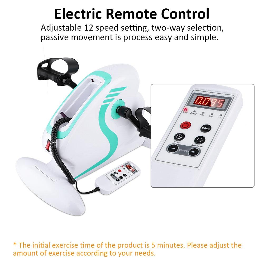 110V Fitness Motorized Electric Mini Exercise Bike Foot Pedal Trainer Exerciser US