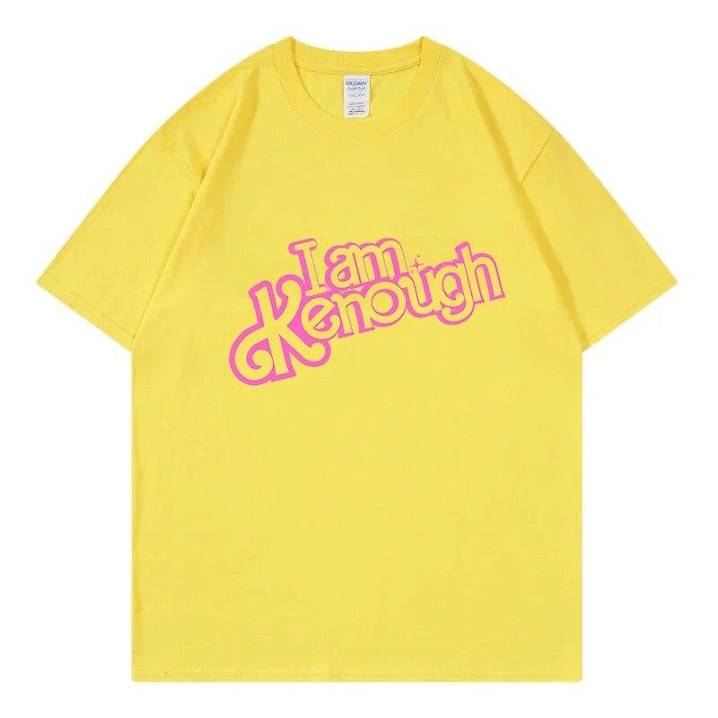 I Am Kenough Tshirts Funny Movice Tees Women Clothes Harajuku Tops 100% Cotton Summer T-Shirt High Street Streetwear Unisex Unisex