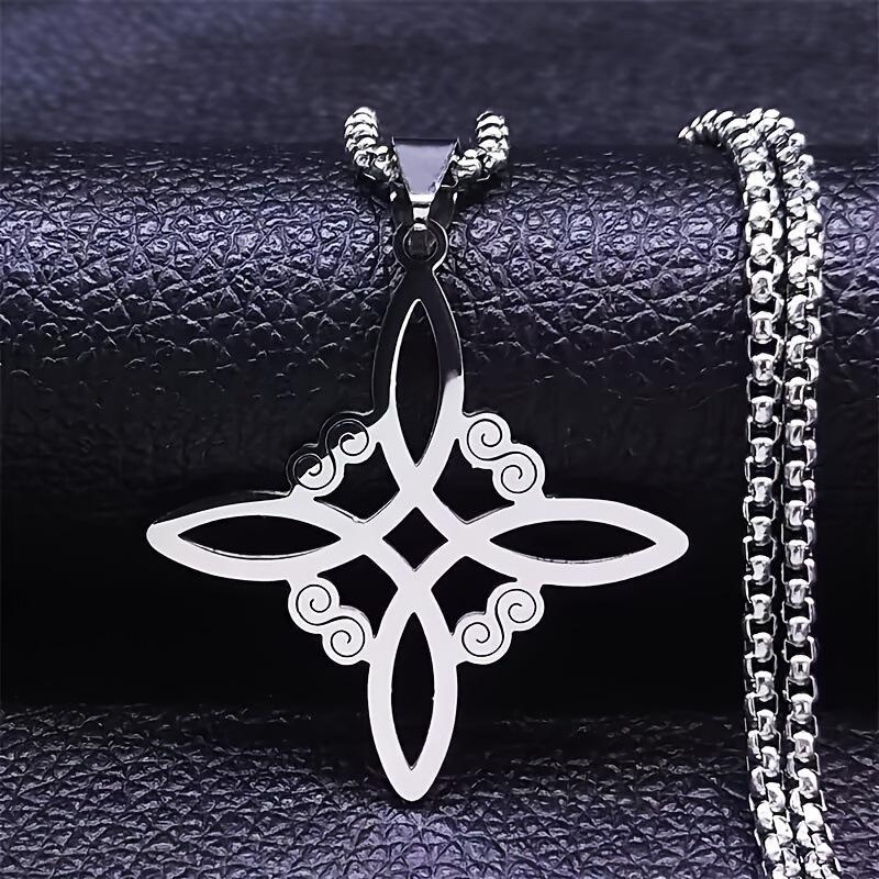 Celtic Knot Cross Necklace Pendant 60CM(Necklace Long)