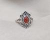 Handmade Sunstone Ring: Sterling Silver Boho Gemstone Jewelry