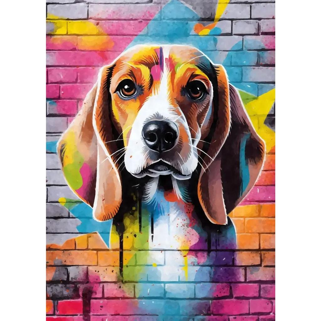 Cute Pet Dogs Graffiti Poster Prints Aesthetic Pug Dachshund Maltese Dog Wall Art Canvas Painting Home Kids Room Decor Picture