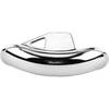 Motorcycle Front Mud Flap Guard Fairing Mudguard Cover Metal Motorcycle Front Mudguard Replacement Fit for GN125 GN250 Chrome