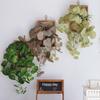 Simulated Plant Artificial Flower Decoraitons Wall Hanging Plant in Frame Home Garden Decors Outdoor Yard Artificial Plants