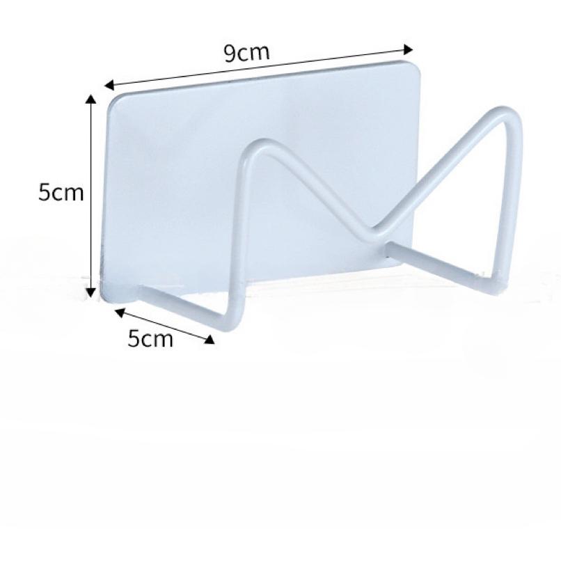 Stainless Steel Sponge Rack Kitchen Hole-free Sink Steel Wire Ball Rag Sponge Draining Rack Wall-mounted Storage Shelf