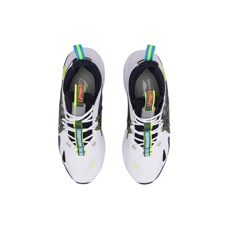 Li Ning Spark Breathable And Lightweight Low top Sports Casual Shoes Men's White Blue Black AGLQ057-1