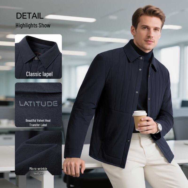 MONTAGUT Men's Wool-Blend Warm Business Casual Jacket