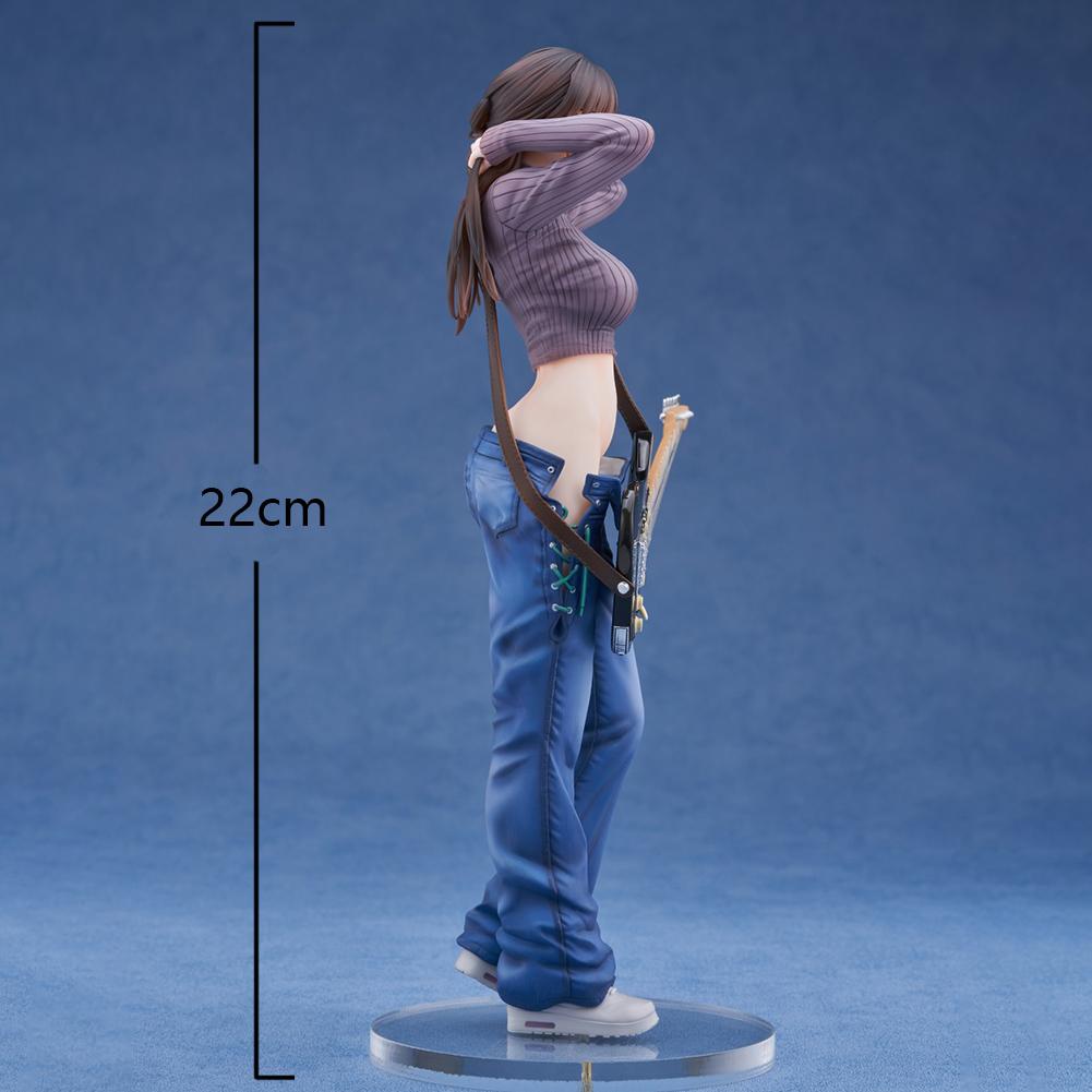 22CM Guitar MeiMei Cool Cowboy Music Girl Doll Collection Standing Action Figure Anime Figure Toy Game Collectible Model Gifts 22CM No Box