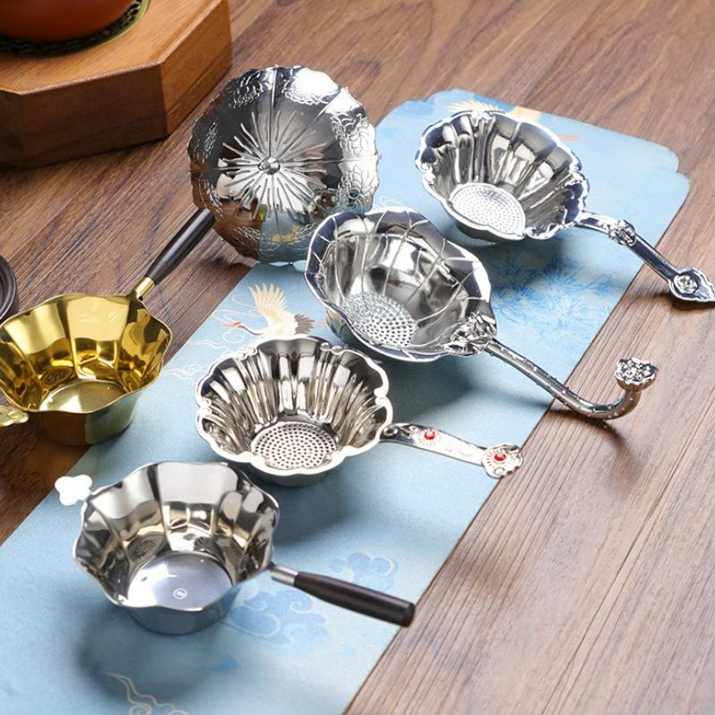 Filtro da Tè Riutilizzabile Colino da Tè Creativo Utensili Tradizionali per Cerimonia del Tè Kung Fu Strumento da Cucina per la Casa Accessorio per Tè