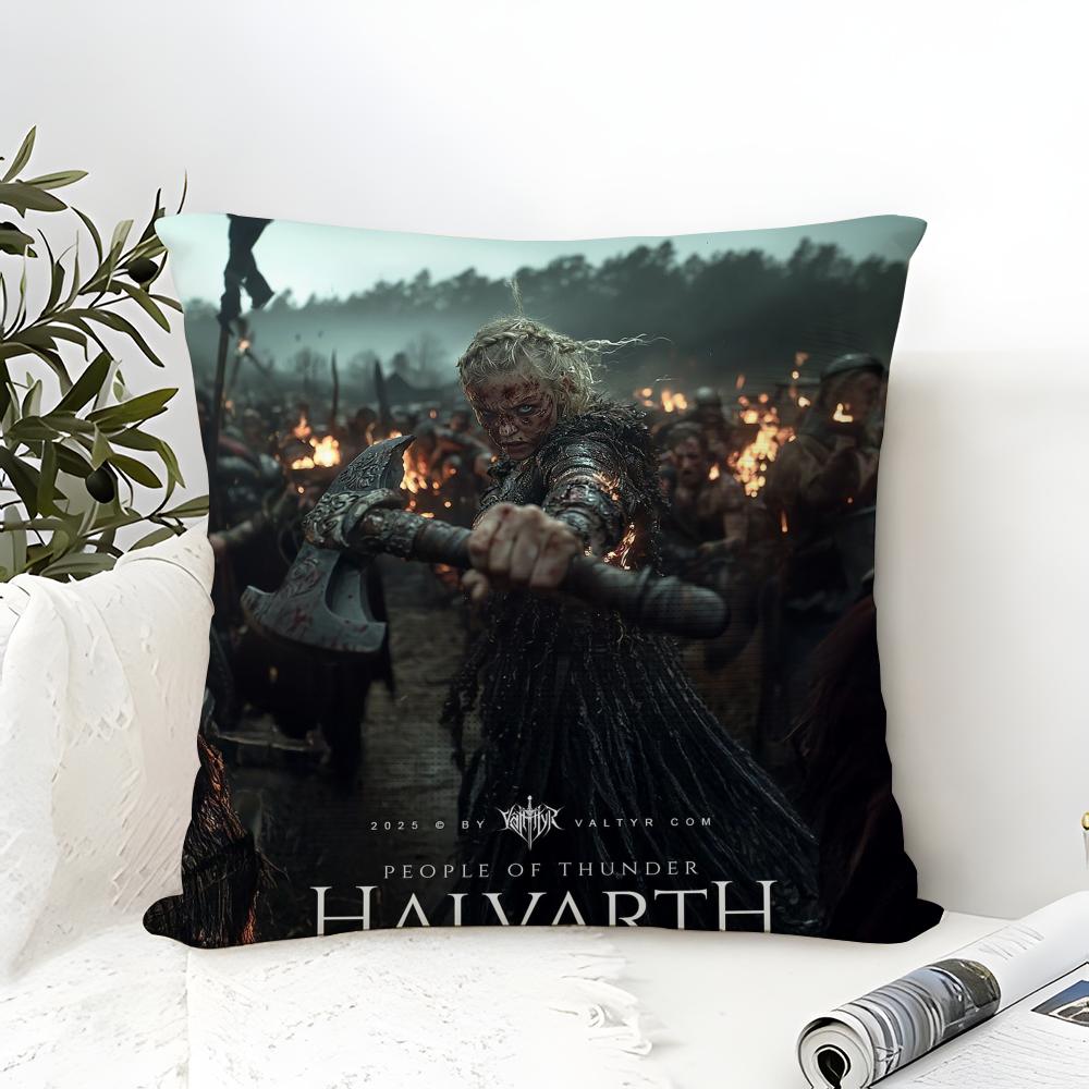 L-Legend Of The Dark Elf H-Halvarth The Nordic People Of Thunder Linen Pillow Case Sofa Home Decor Cushion Cover Cushion Cove