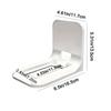 2PCS No Drilling Socket Holder Wall Mounted USB Rack Convenient Wall Outlet Shelf  Office