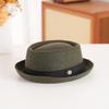 Wool Felt Bowler Hat with Textured Crown & Rolled Brim | British Vintage Style | Unisex Autumn Winter Casual Fedora