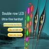 Double-Row LED Color-Changing Night Float: High-Brightness Electronic Bite Indicator for Crucian Carp and Carp.