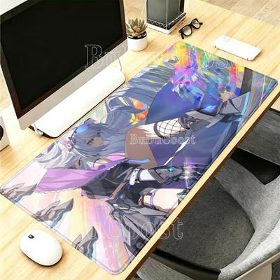 HSR Honkai Star Rail Silver Wolf LV.999 XXL Mousepad Overlock Keyboard Anime Girl Kawaii Esports Mouse Pad HD Printing Desk Mat