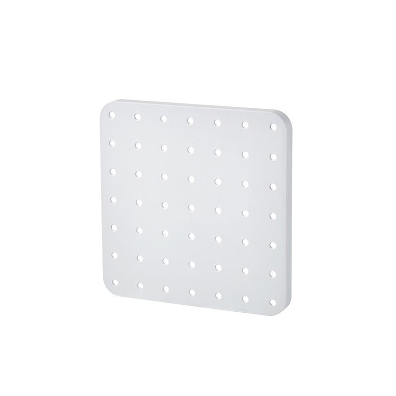 Wall-Mounted No-Drill Pegboard Storage Shelf for Kitchen and Dorm Room