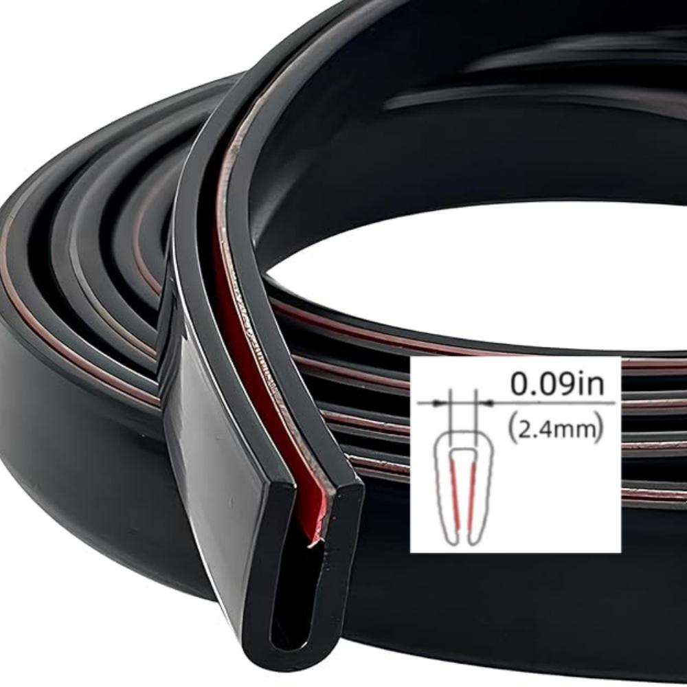 1 Roll 5/3/1m U-Shape Edge Protector Strip Door Edge Protection Strip Glass Scratch resistant,Waterproof Seal Edge Shield