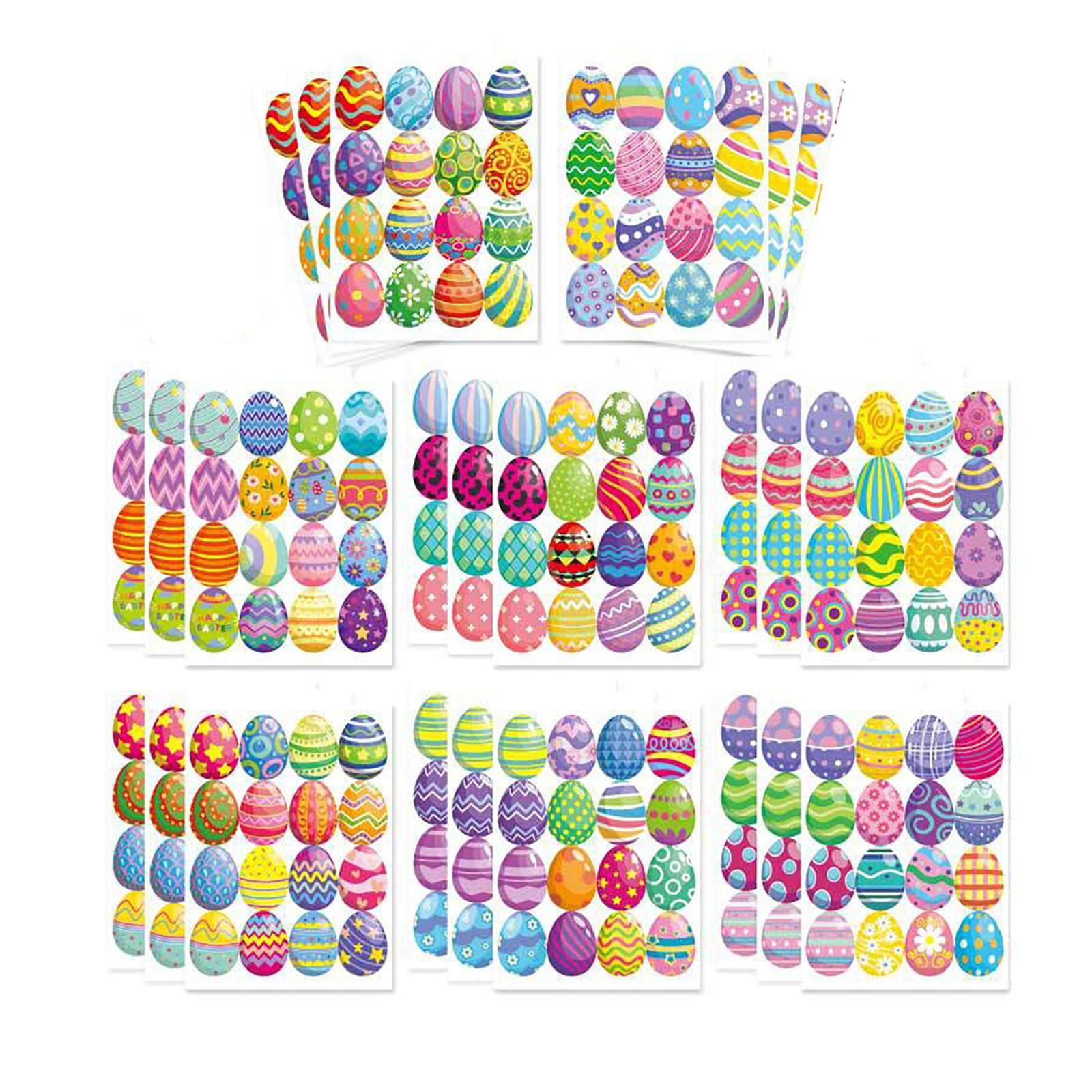 

Пасхальное яйцо СЧАСТЛИВОЙ ПАСХИ Детская игрушка DIY Наклейки 24 листа Подарочные наклейки Наклейки для вечеринок One Size