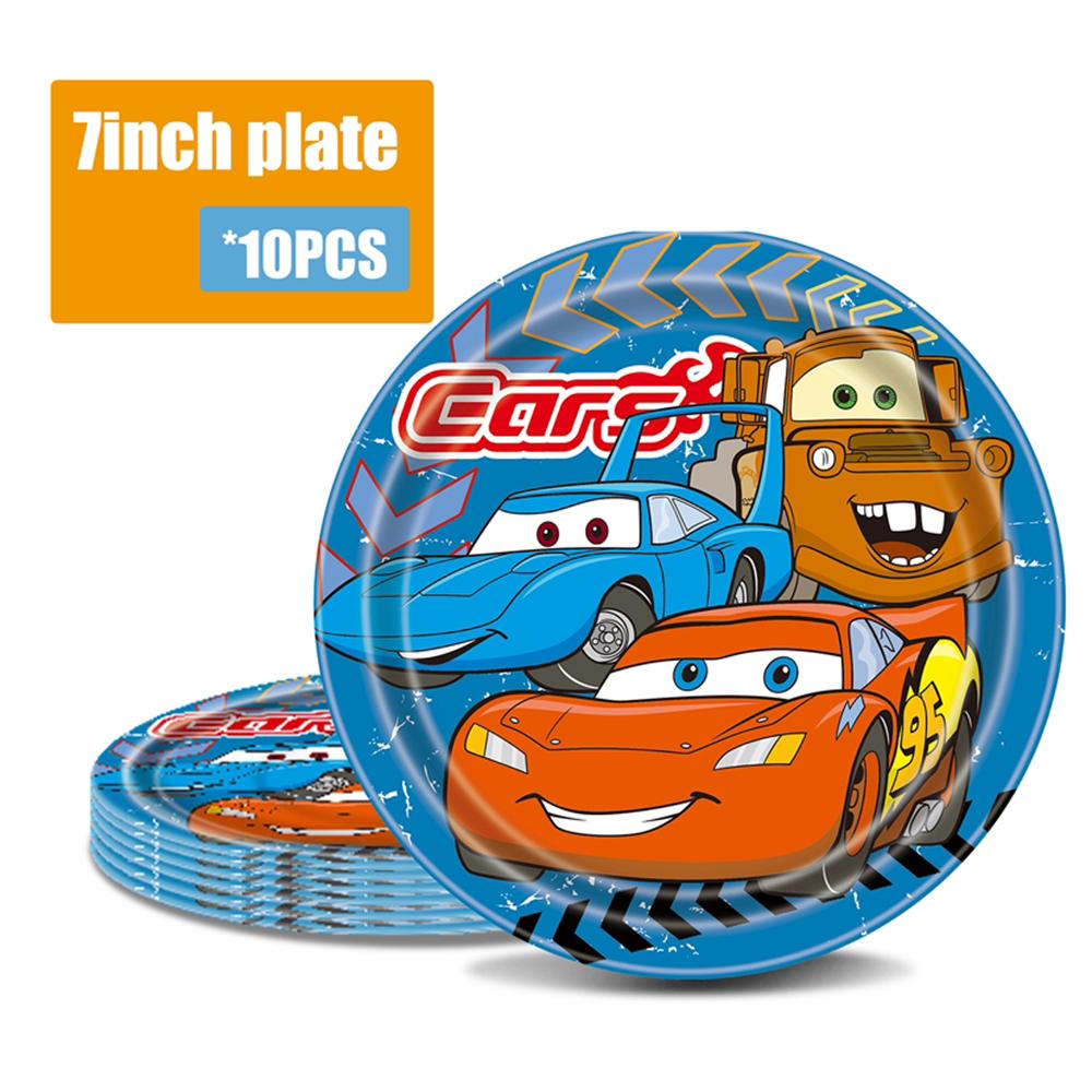 51pcs Racing Car McQueen Tableware Set Includes Plates Cups Napkins Tablecloth