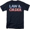 Law and Order Logo Adult Cotton Men T Shirt