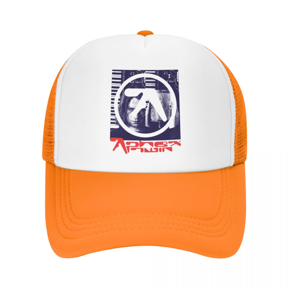 

This Is Aphex Twin Vintage Trucker Hats Unisex Women Sport Hats Sun Hat Sports Cap Adjustable Polyester Mesh Baseball Caps Summer One Size