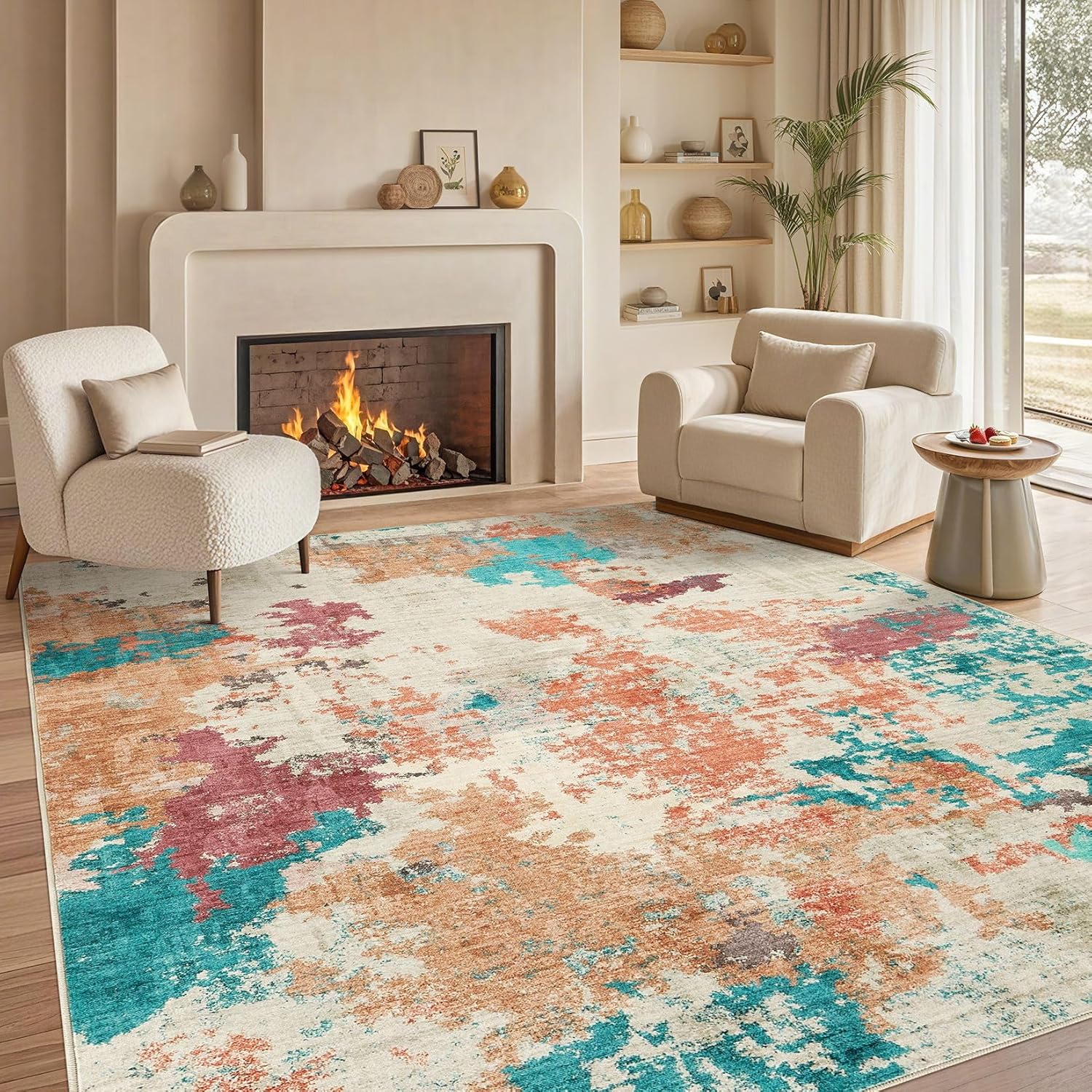 

Modern Abstract Carpet for Office, Coffee Shop, Living Room, Bedroom and Home Decoration 60*90cm