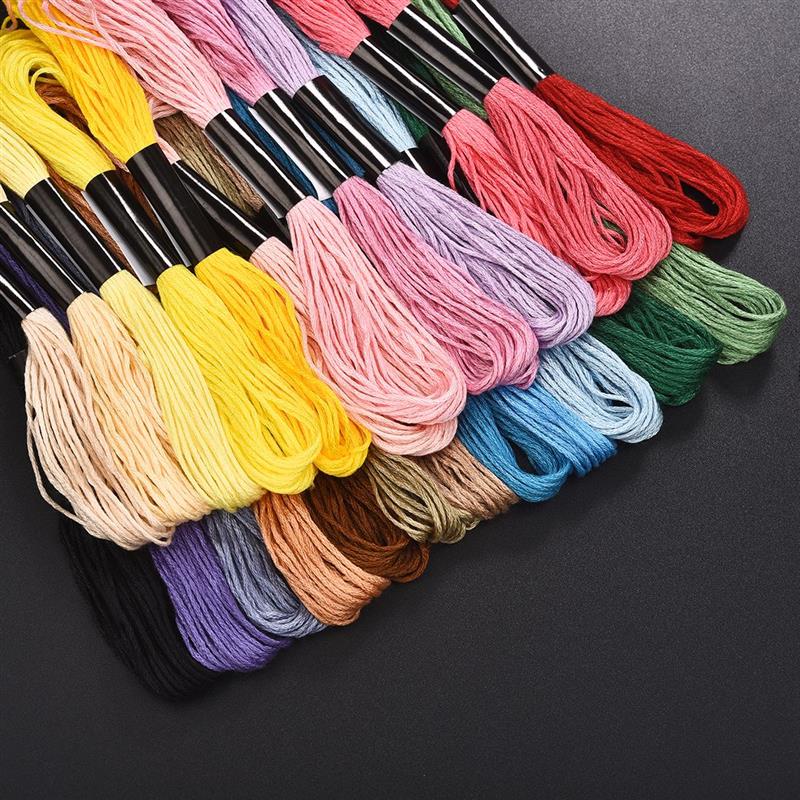 Cross Stitch Cotton Embroidery Thread Floss Sewing Skeins Craft 24/50/100/150/200/250/447 Pieces 8 Meters Per Skein