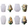 Artistic Flower Candle Making Mold Heat Resistant Silicone For Handmade Candle Soaps Creative Gift Multipurpose Use