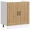 VidaXL Lucca Base Cabinet for Washbasin Artisan Oak Engineered Wood, Kitchen Base Cabinet, Base Cabinet with Drawer of 853696