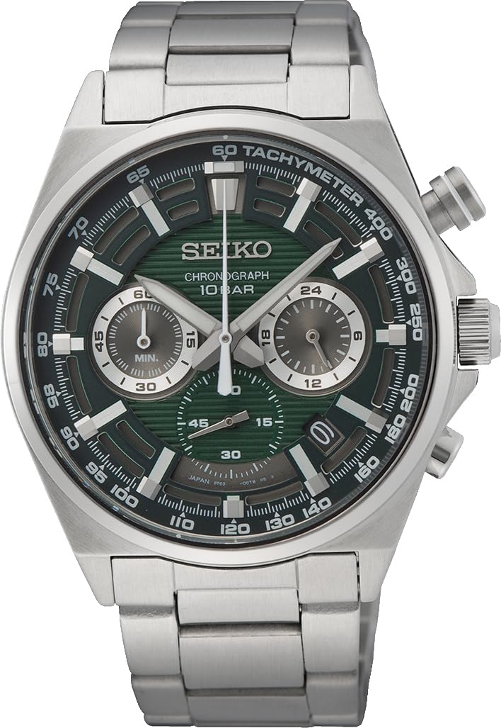 

SEIKO Second Chronograph Quartz Watch SSB405 Deep Green Overseas Model [Seiko] 1/5 для чоловіків [Елемент]