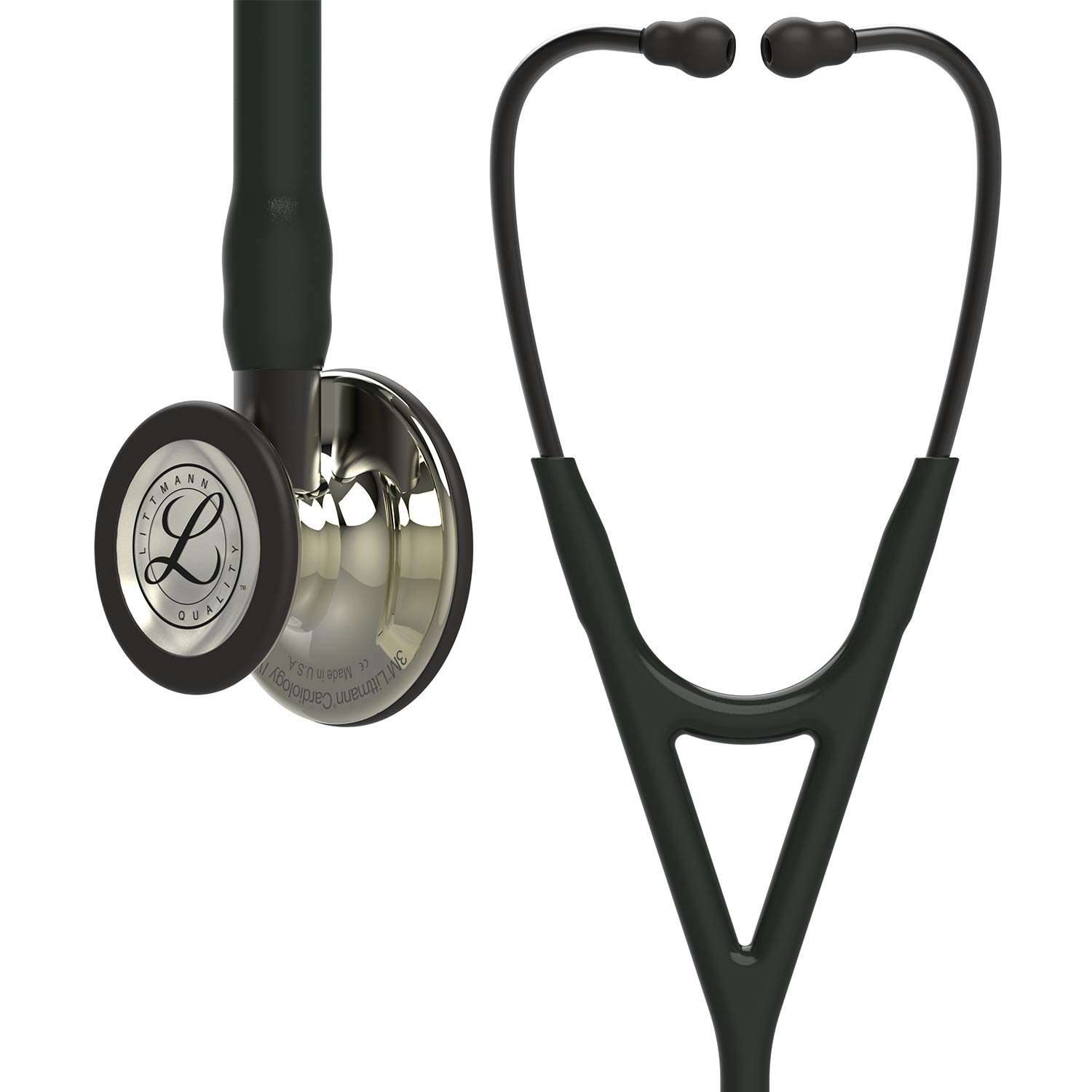 

Стетоскоп Littmann Чувствительность Отделка 6179 [Высокая Двойная трубка] Черный/Шампань чёрный