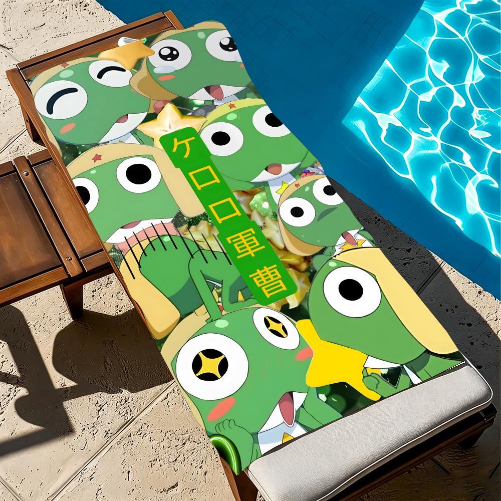 Anime K-Keroro Gunso Towel Towel Beach Towel, Quick Drying Absorbent Bath Towel for Swim,Gym,Camping,Outdoor Hot