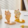 Cartoon Kittens Figurines Resin Crafts Animals Miniatures Animals Phone Holder  Desk Accessories