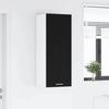 Hanging Cabinet with Storage Black Oak Effect 40 x 31 x 100 cm