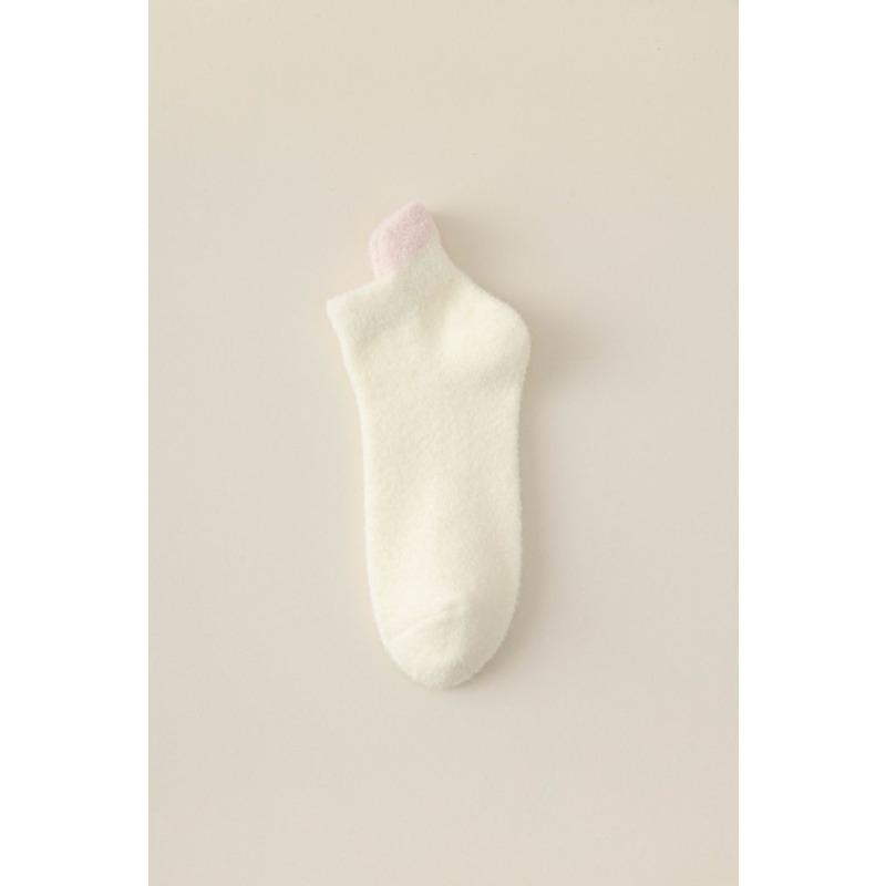 Women's Autumn and Winter Fleece, Australian Fleece, Casual, Versatile, Color-matching, Non-fading, Boat Socks, Floor Socks