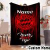 Custom Name Bayern Munich Crest Throws Blanket Flannel Blankets for Couch Bed Gifts for Men Women Picnic Blanket Christmas Fan Gifts