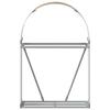 Porte-bûches - Marron clair - Acier galvanisé - 80x45x120 cm - Rangement extérieur - Mixte