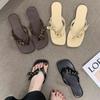 Fashion Retro Women Flats Slippers Designer Clip Toe Sandals Woman Shoes 2025 Trend Summer Fad New Walking Cozy Slides Dress Flip Flops
