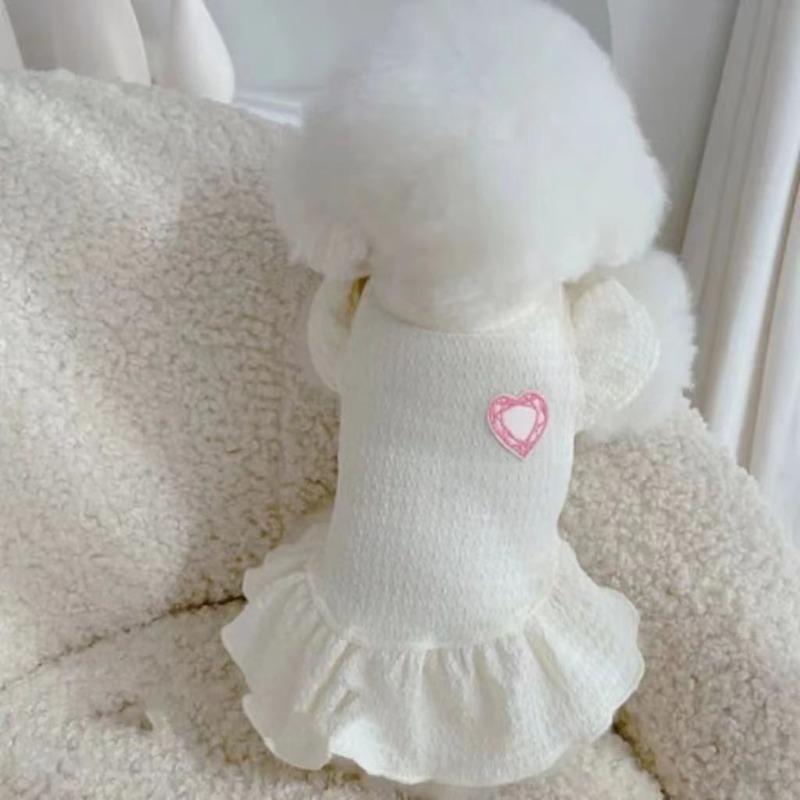 Dog Clothes Princess Skirts Spring Summer Clothing Teddy Bigbear Pomeranian Casual Dress Cat Lightweight Pet Clothes