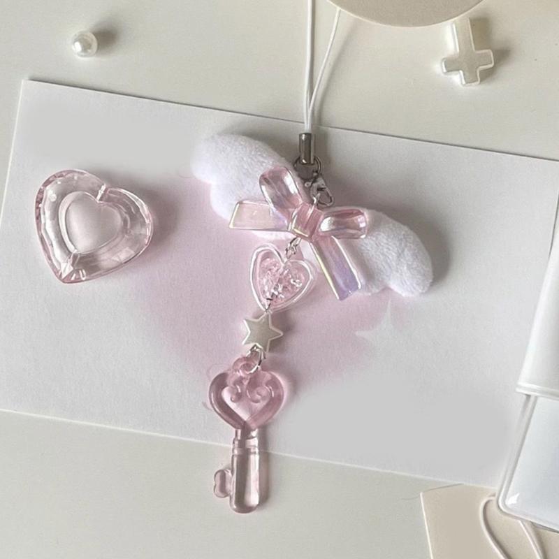 Stylish Bowknot Mobile Phone Chain Customized Hangings Pendant Decoration for Mobile Phone Key Phone Lanyard Chain