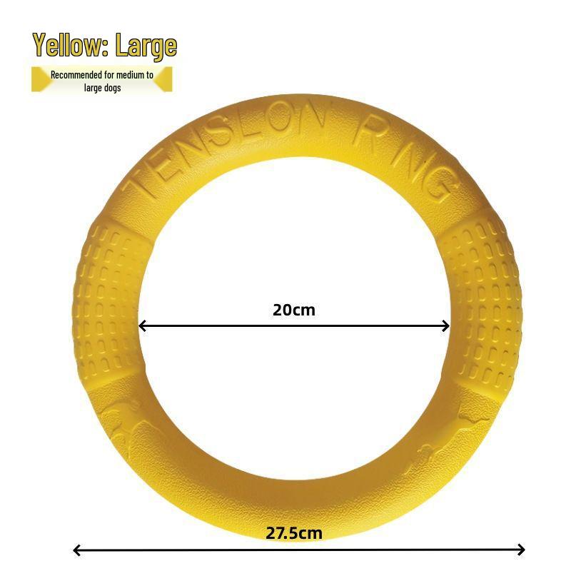 Bite-Resistant Dog Frisbee for Training & Water Play - Ideal for Golden Retrievers & Border Collies