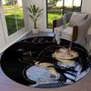 Billie Eilish Round Area Rug,Carpet Rug for Living Room Bedroom Sofa Playroom Decor,Non-slip Floor Mat