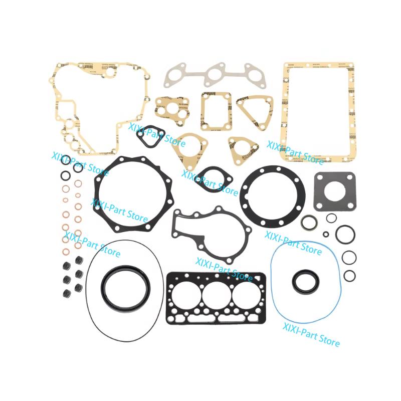D722 Kompletní sada těsnění+Sada pístních kroužků 67*1,5HK+1,5+3 Pro motor Kubota Těsnění hlavy válců Generální sada pro opravu 67*1,5HK+1,5+3