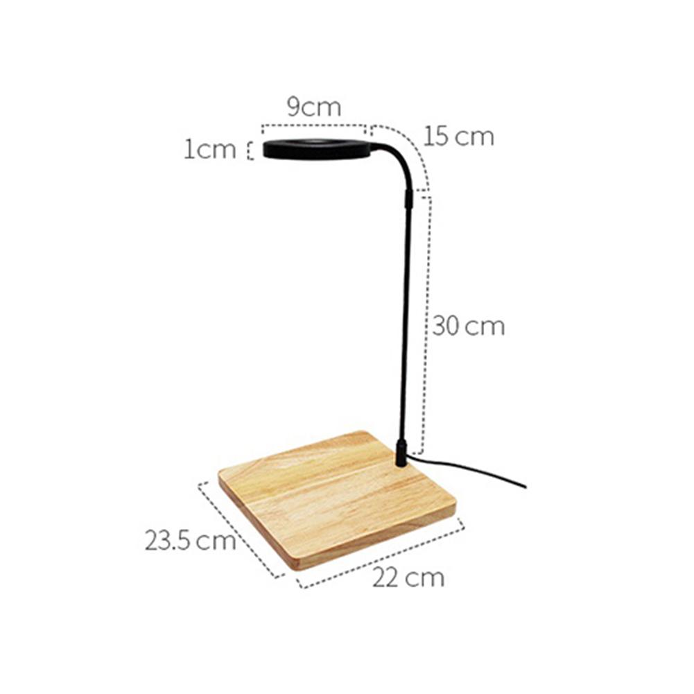 10W Dimmable LED Aquarium Light with Timer and USB Plug, 3000K Warm White 6000K Cold White Fish Tank Plant Grow Lamp with Base